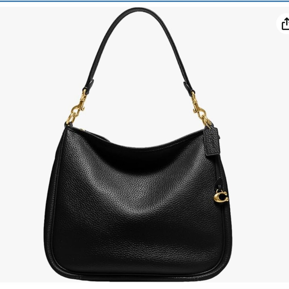 Coach Cary Shoulder bag Black with brass hardware.  Excellent condition.